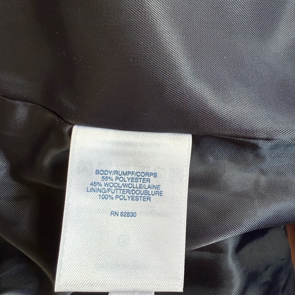 Lands' End Navy Blazer with Gold Buttons - Picture 3 of 6